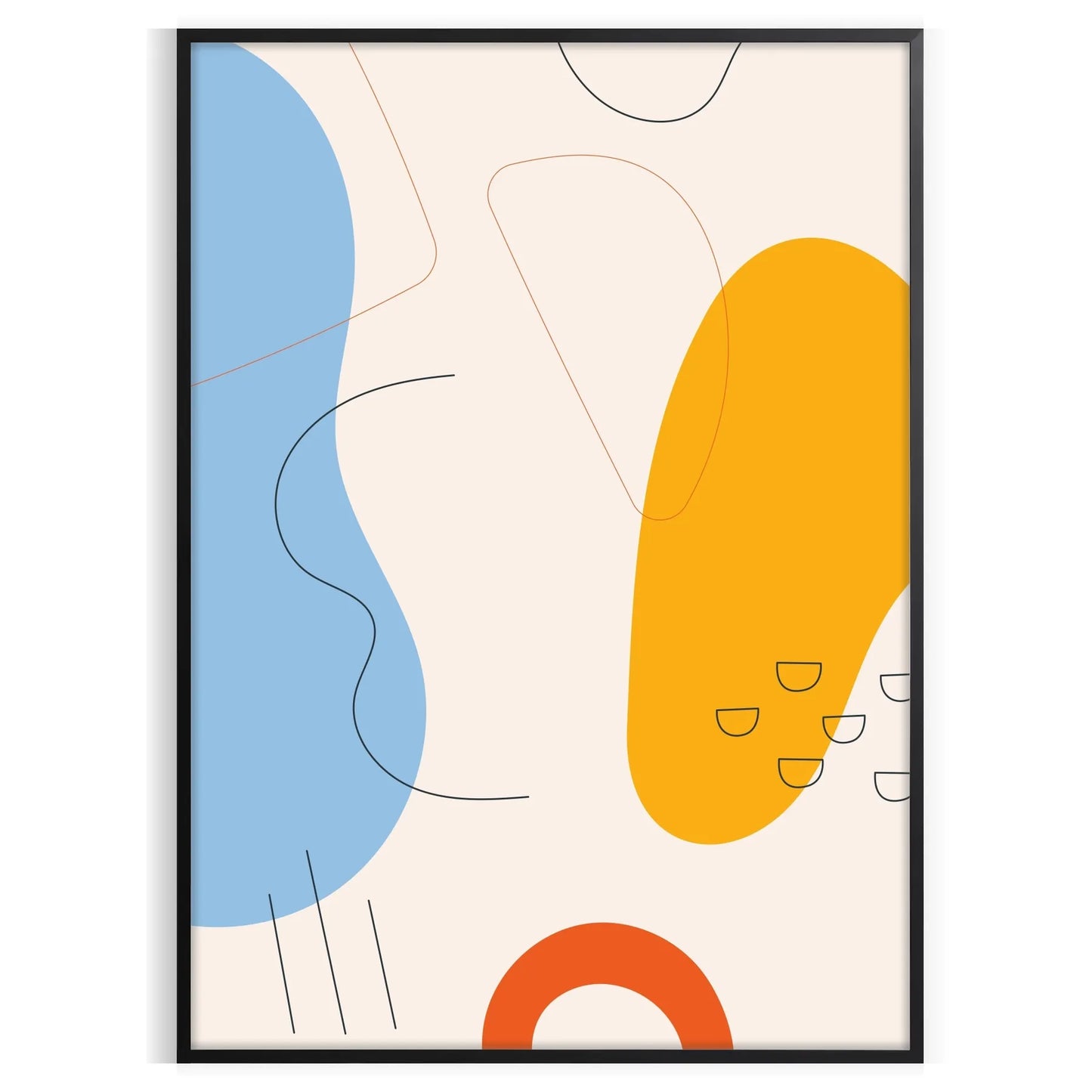 space captivating boho print poster stunning abstract art wall ideal gift occasion touch artistic flair room framed frameless style