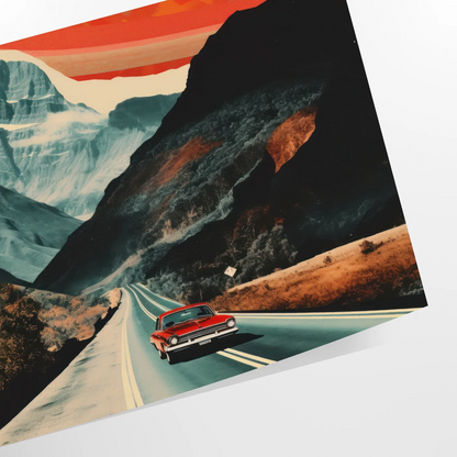 space Boho Abstract Bohemian 17 wall art poster vibrant green red hues captivating artwork touch flair decor gift personal statement print available frameless presentation